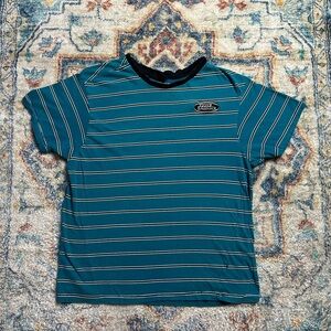 No Fear Logo Striped T-shirt Medium